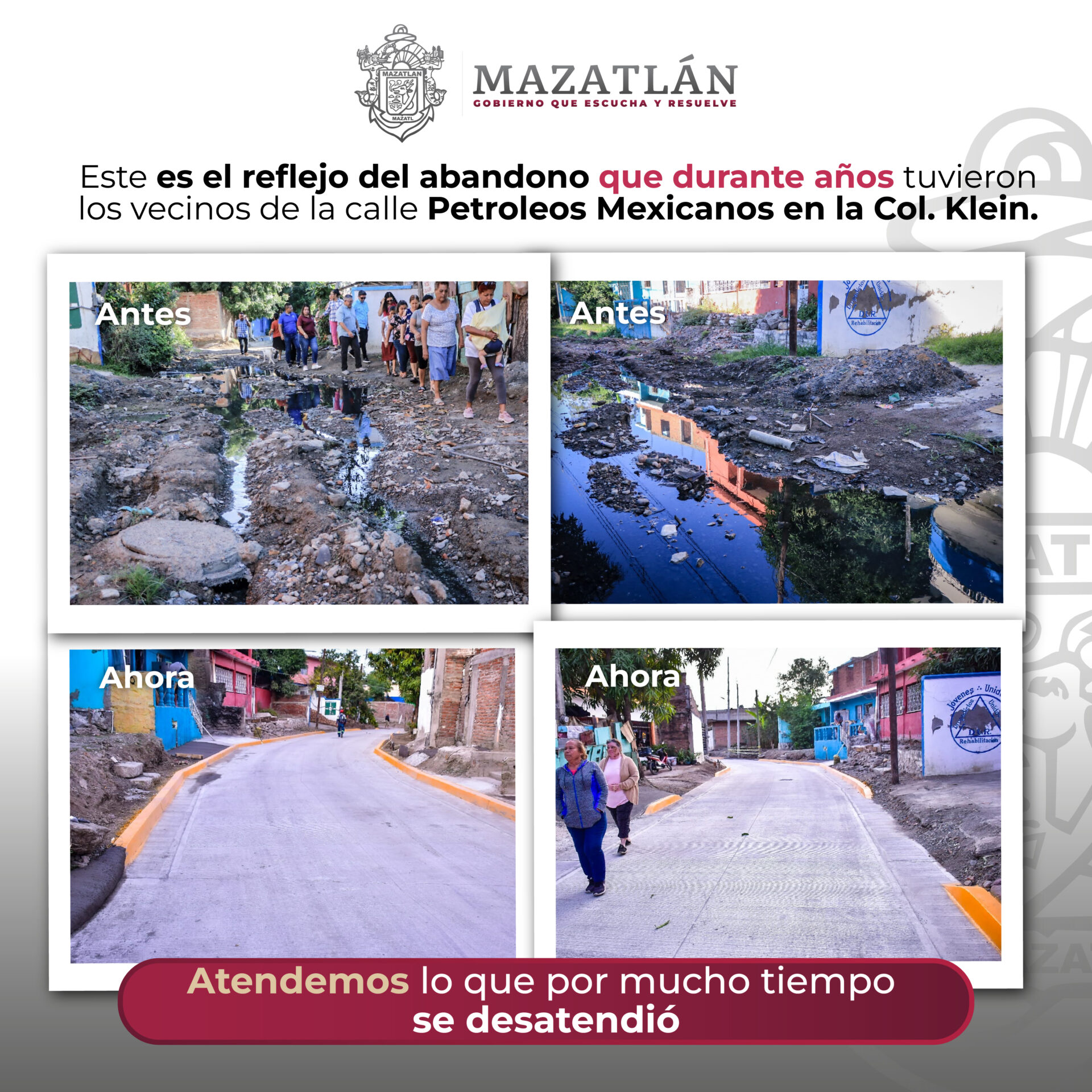 COLONIA KLEIN ESTRENA OBRA DE PAVIMENTACIÓN, TRAS 80 AÑOS DE ESPERA.