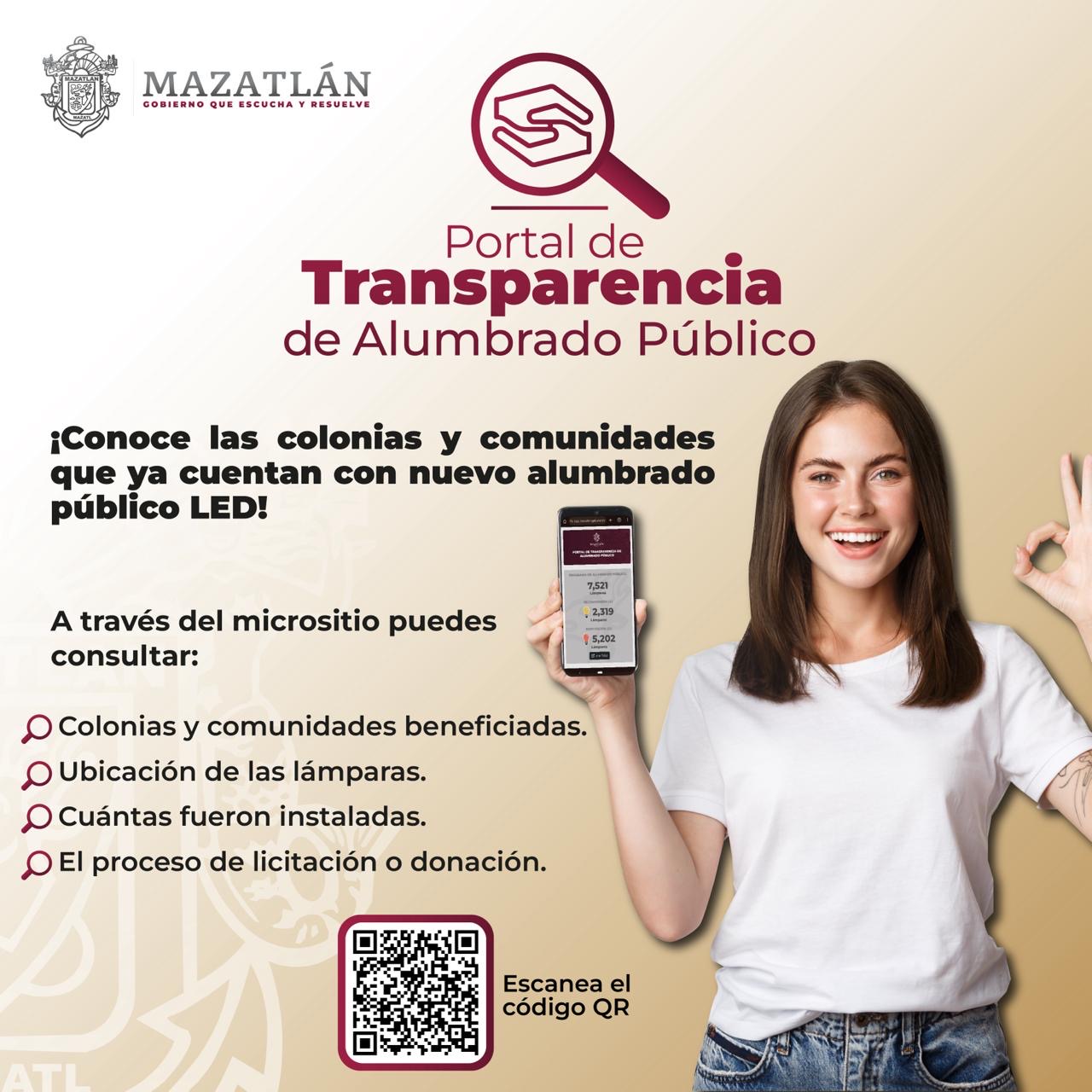 VISITA EL MICROSITIO DE ALUMBRADO PÚBLICO DEL GOBIERNO DE MAZATLÁN.