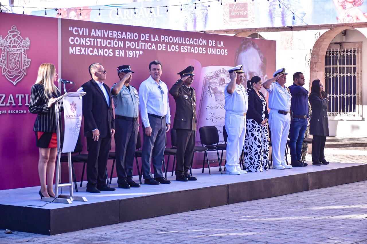 SE CONMEMORA EN MAZATLÁN EL CVII ANIVERSARIO DE LA PROMULGACIÓN DE LA CONSTITUCIÓN POLÍTICA DE LOS ESTADOS UNIDOS MEXICANOS.