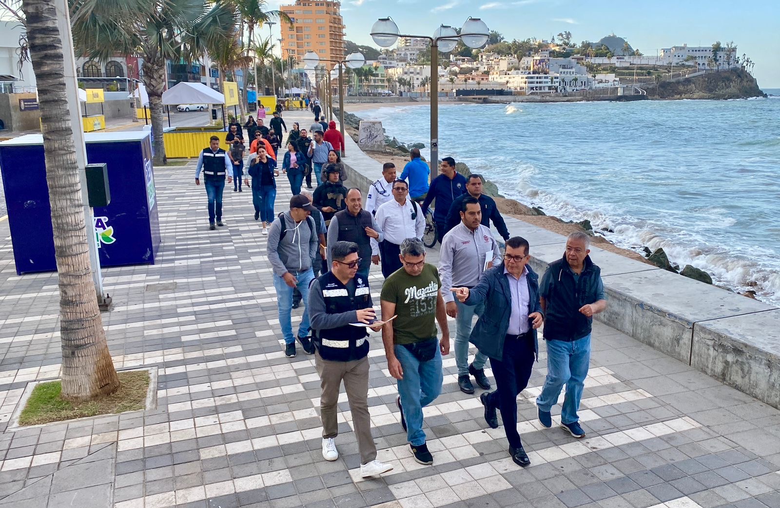 ¡TODO LISTO EN OLAS ALTAS! AUTORIDADES SUPERVISAN LA ZONA PREVIO AL INICIO DE LA FIESTA.