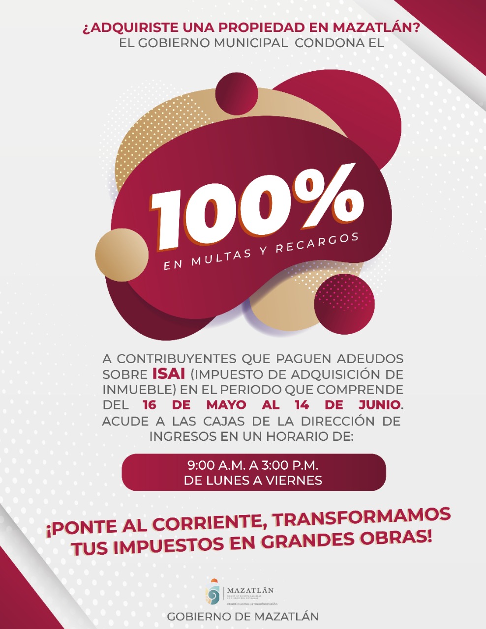Recauda Ayuntamiento $10, 331, 990.27 con programa de descuento en ISAI