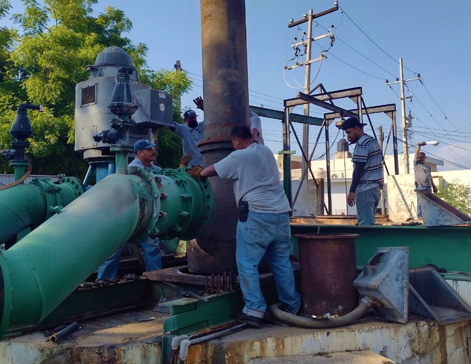 Da Gobierno de Mazatlán y Jumapam mantenimiento a rebombeo del Cárcamo 7 Sur.