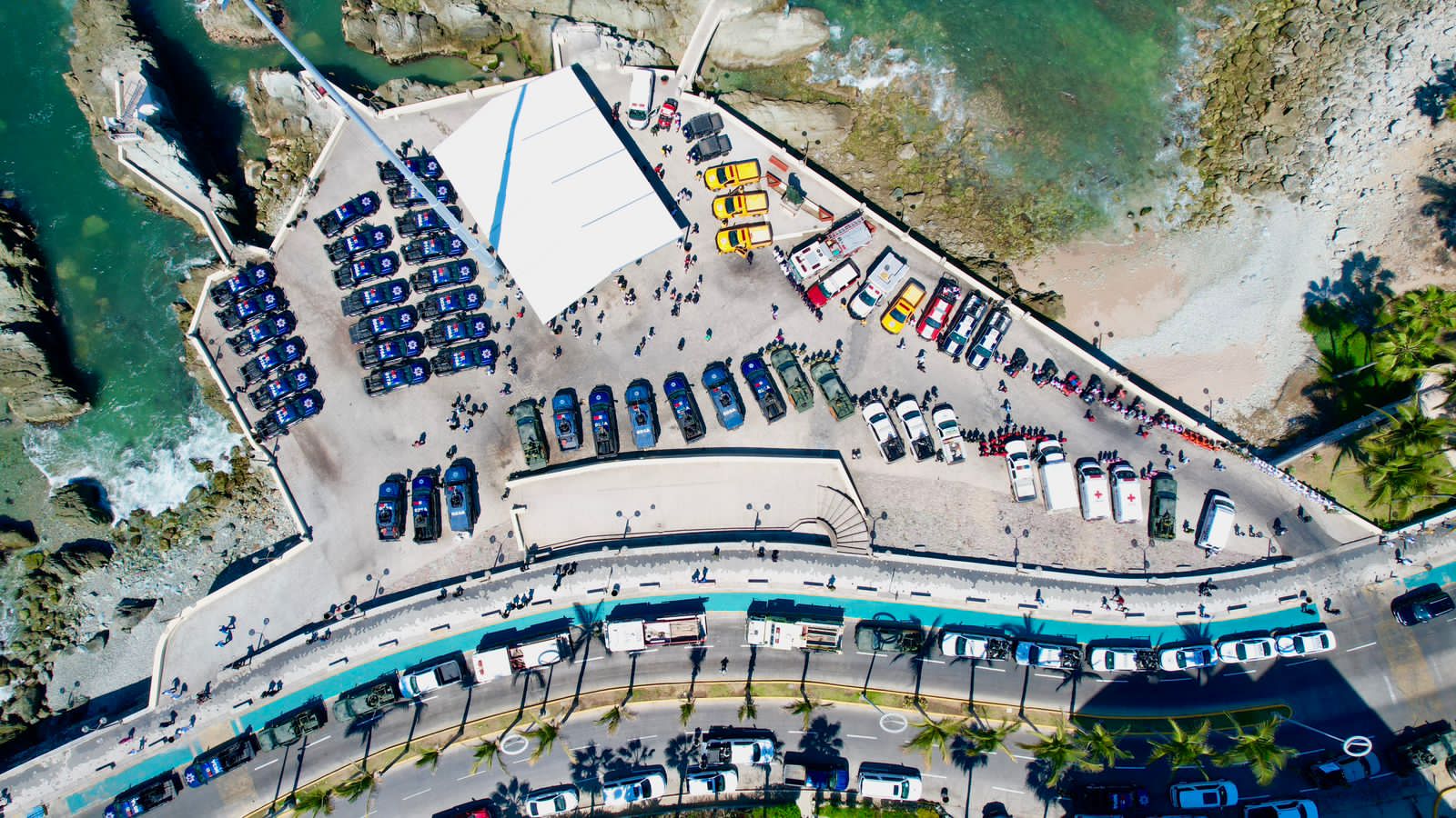 Arranca Operativo Semana Santa 2023, dan en Mazatlán banderazo estatal a las acciones de seguridad.