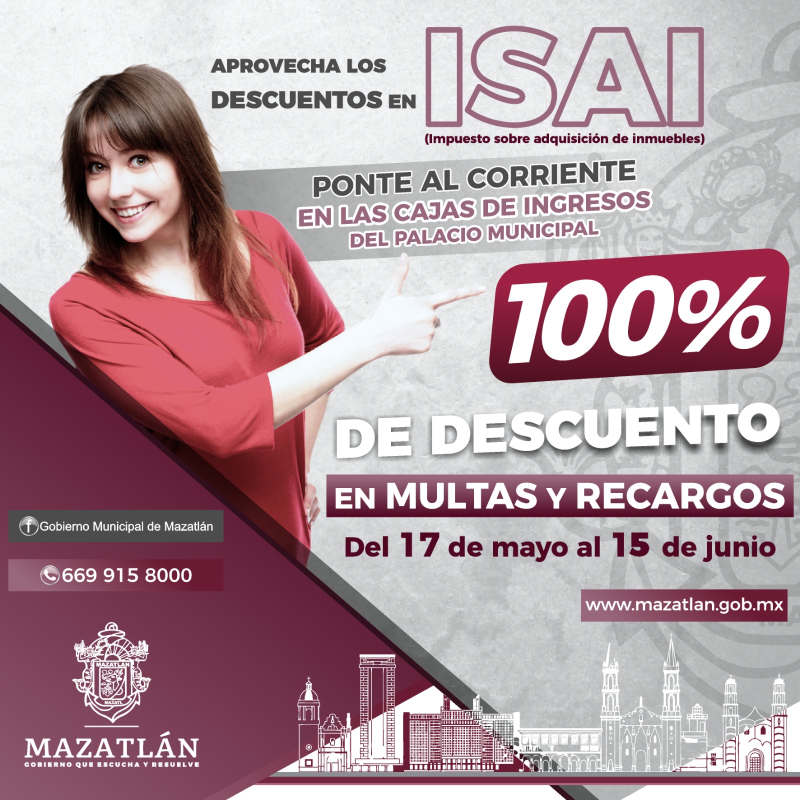 Aprueba Cabildo condonación en multas y recargos de ISAI.
