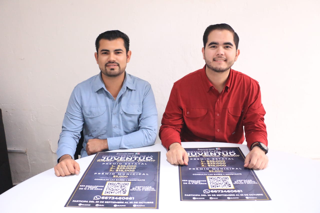 Invita el IMJU a postularse al Premio Estatal de la Juventud “Rafael Buelna Tenorio” 2023.